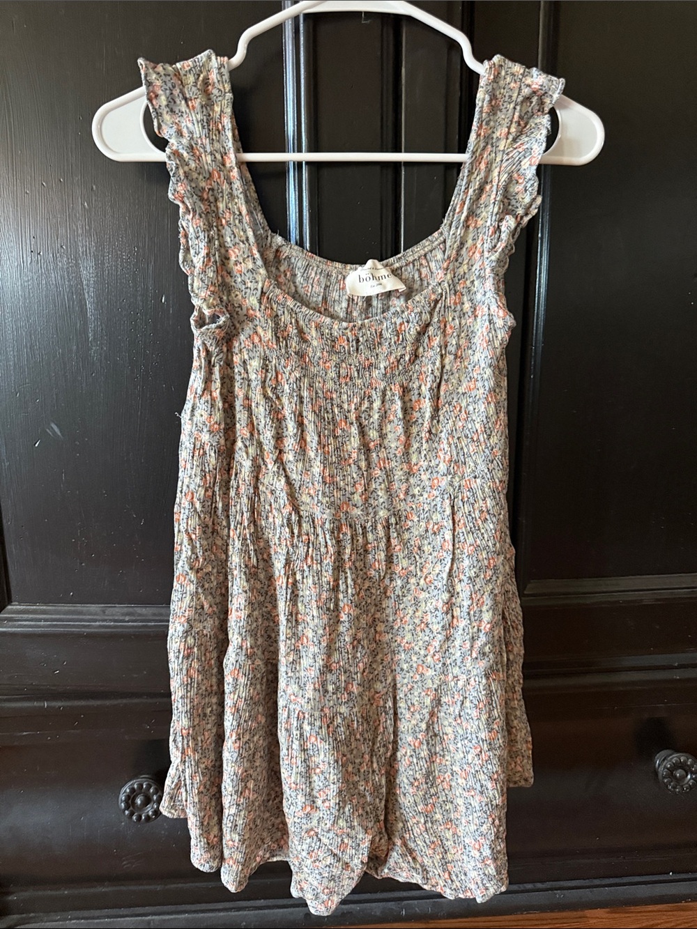 Boheme Girls Multi-Color Floral Smocked Sundress